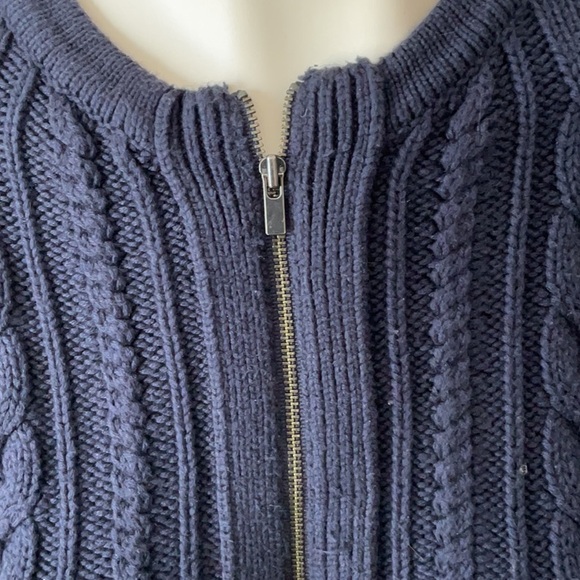 Banana Republic Zipped Cable Knit Sweater - Picture 2 of 9